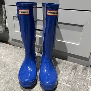 Kids Original Gloss Rain Boot- Cobalt Blue